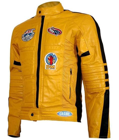 kill bill leather jacket replica|Movie Kill Bill Leather Motorcycle Jacket for Men.